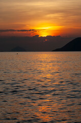 Naklejka na ściany i meble Sunrise on Nha Trang sea