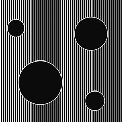 Abstract, Doodle, Doodle lines abstract lines composed of lines soft curved line pattern The pattern of lines makes up the image. Circle illustration, art, white lines with black background.