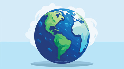 Planet icon. Earth world globe and continent theme. - obrazy, fototapety, plakaty