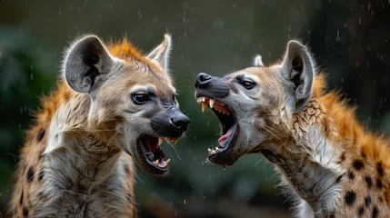 Foto auf Acrylglas hyènes © Franck Henry