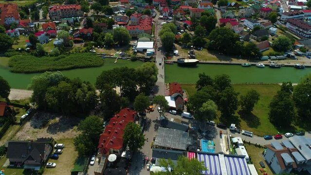 Bridge Fishing Port Rowy Most Port Rybacki Aerial View Poland