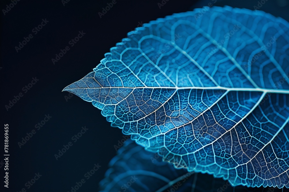 Poster the leaf's journey a close-up exploration of nature's patterns and textures generative ai