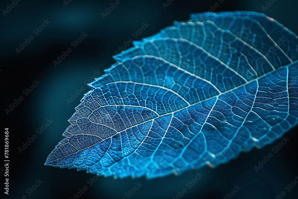 Poster the leaf's journey a close-up exploration of nature's patterns and textures generative ai