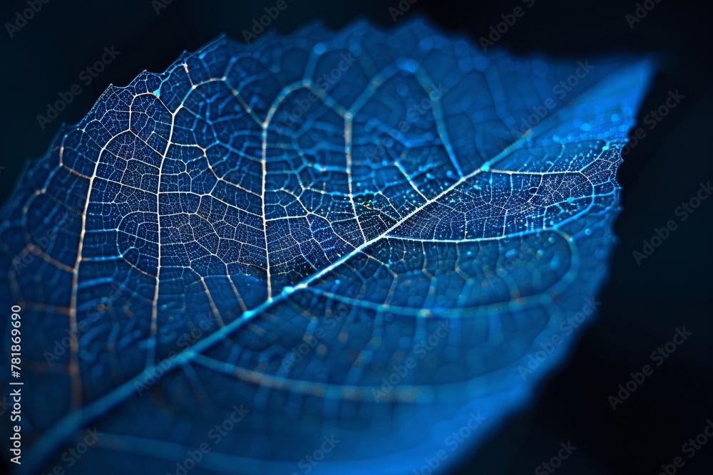 Poster the ethereal leaf a study in light and shadow generative ai