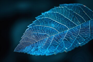 The Leaf's Journey A Close-up Exploration of Nature's Patterns and Textures Generative AI