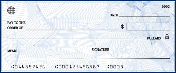  blank cheque 28B with borders - 1