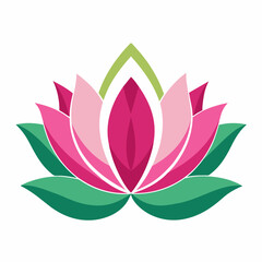 pink lotus flower --Vector illustration