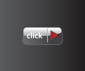 Button design in silver or grey color