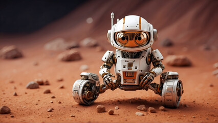 Tiny robot in Mars 