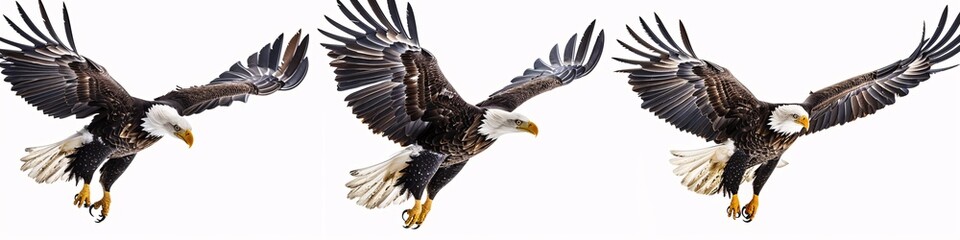 Obraz premium Majestic Eagle A Symbol of Freedom and Power Generative AI