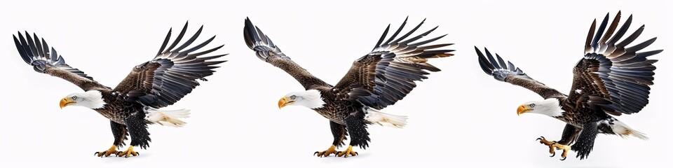 Obraz premium Majestic Eagle A Symbol of Freedom and Power Generative AI