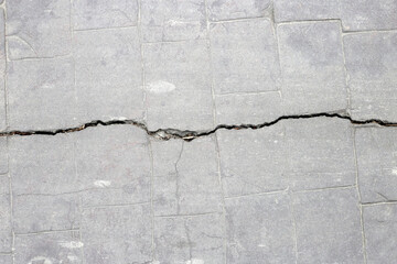 Crack concrete floor texture background.