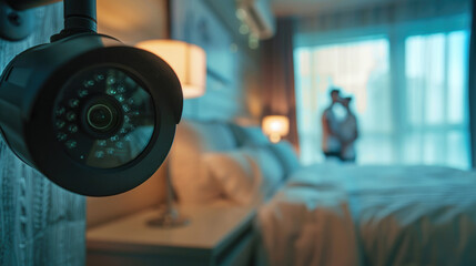  A security camera in the bedroom