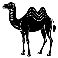 camel-silhouette-on-white-background