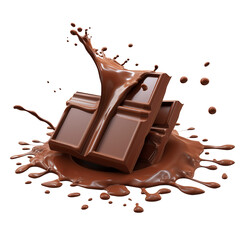 chocolate splash isolated isolated on transparent background Remove png, Clipping Path, pen tool