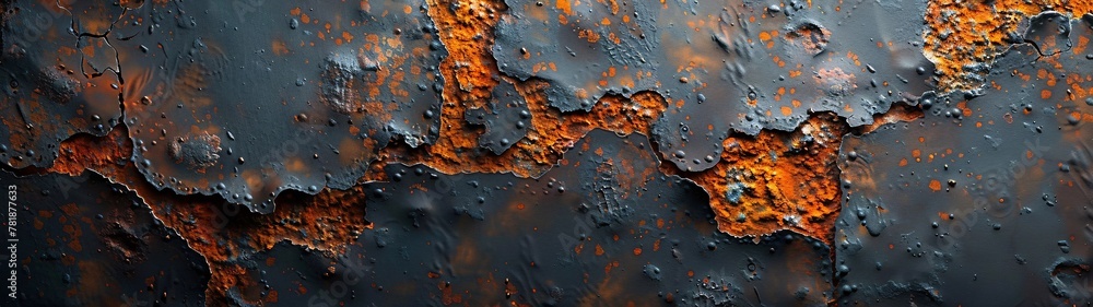 Poster rustic texture an artistic rusty metal surface generative ai