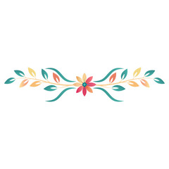 flower divider flower wreath flower Autumn branch ornament floral divider