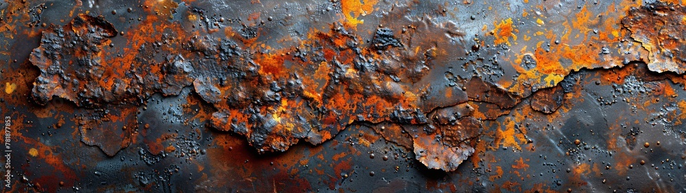 Poster rustic texture an artistic exploration of rust and metal generative ai