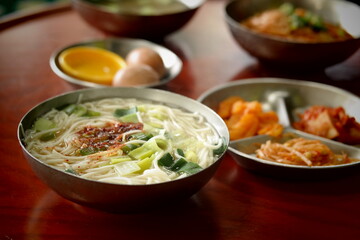 Noodles in Anchovy Broth,korean food