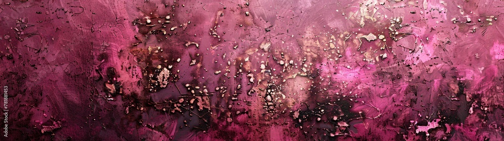 Poster abstract expressionism a pink and purple canvas generative ai