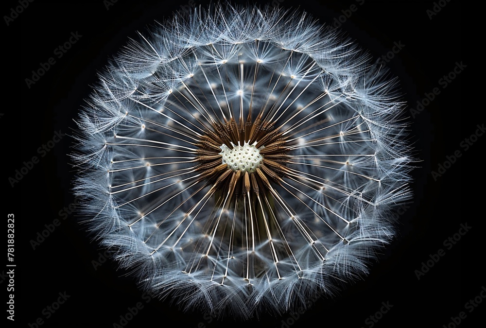 Poster the cosmic dandelion a journey through the universe generative ai