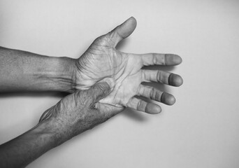 Peripheral neuropathy body parts of elderly people