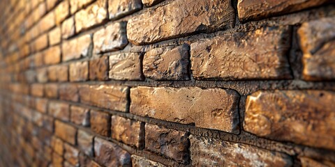 The Art of Brickwork A Close-up View of the Timeless Beauty of Stone Construction Generative AI
