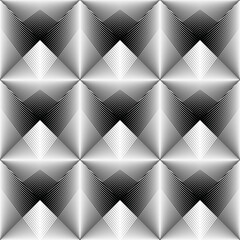 geometric halftone lines seamless pattern, vector texture
