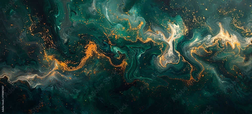 Poster vibrant cosmic swirl a visual exploration of the universe's mysteries and wonders generative ai