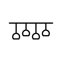 Ceiling lamp icon