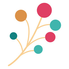 Autumn flowers Flower Leaf Branch Ornament