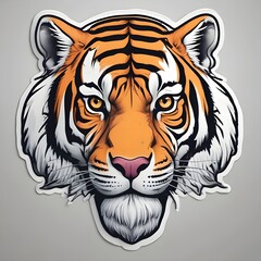 Striped Splendor: Twenty Tiger Stickers, Capturing the Majesty and Fierce Beauty of the Wild Jungle's Crowned Kings