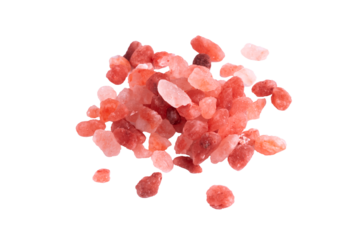 himalayan salt on isolated background