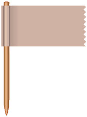 Vector illustration of a blank medieval banner.