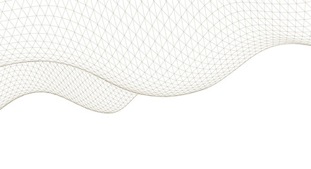 Fototapeta premium abstract geometric surface wave 3d 