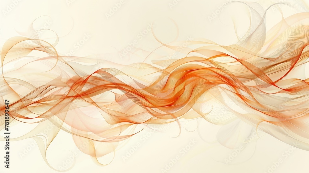Poster abstract borders: a vector design featuring a border of intertwined ribbons and loops