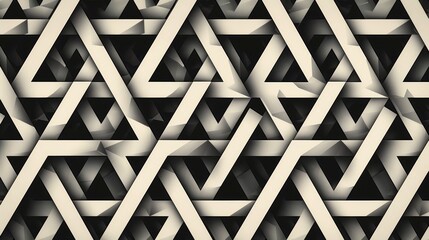 Geometric Patterns: A vector illustration featuring a seamless pattern