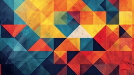 Fototapeta premium Geometric Patterns: A vector illustration showcasing a series of overlapping triangles
