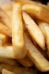 Close up view of French Fries with natural light
