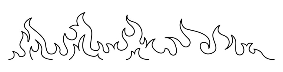 Flame, fire graphic illustration background