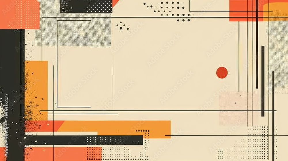 Poster simple borders: a vector illustration of a geometric border with clean lines and sharp angles