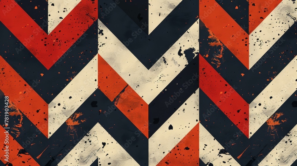Poster textile patterns: a vector illustration of a chevron pattern on textile