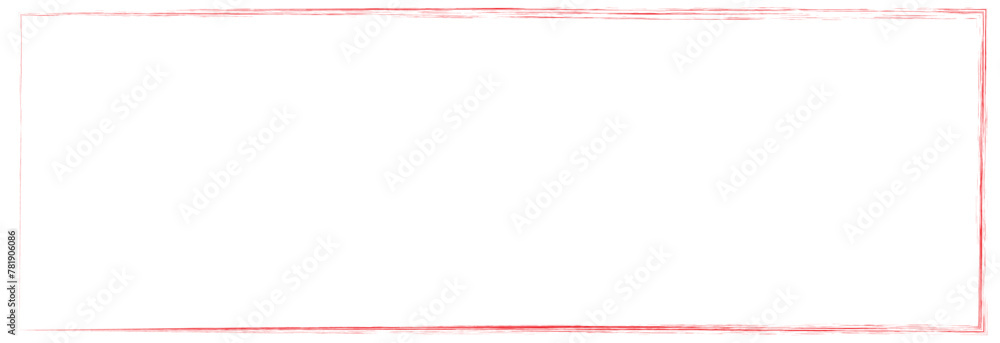 Poster grunge square and rectangle frames. ink empty red boxes set. rectangle borders collections. rubber s