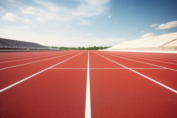 Race to Victory on a Professional Running Track