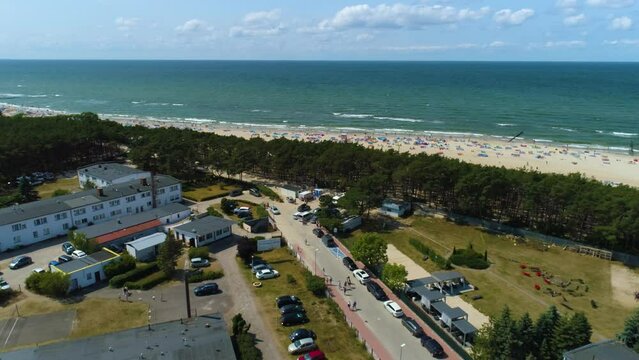 Beautiful Landscape Sea Rowy Piekny Krajobraz Aerial View Poland