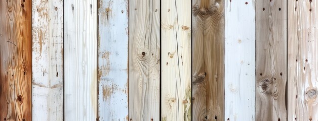 Rustic Wood Planks Textured Background