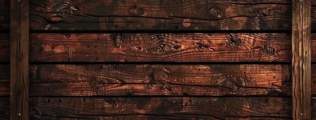 Rustic Dark Wooden Plank Textured Background
