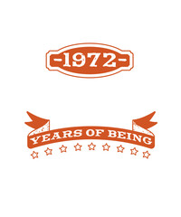 February 1972 50 Years Of Being Awesome - obrazy, fototapety, plakaty