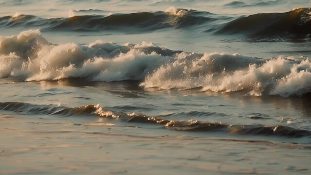 The sound of gentle waves lapping at the shore soothing and lulling listeners into a state of relaxation and tranquility. . .