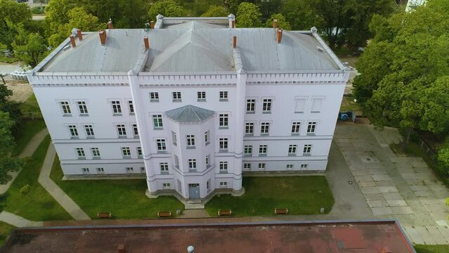High School Slupsk Liceum Krzywoustego Aerial View Poland